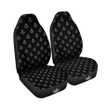 Anchor White And Black Print Pattern Car Seat Covers