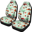 Camper Pattern Print Universal Fit Car Seat Covers