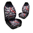Evil Samurai Mask Print Car Seat Covers