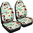 Camper Pattern Print Universal Fit Car Seat Covers