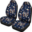 Feather Dream Catcher Blue Boho Universal Fit Car Seat Cover