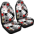 Casino Poker Print Pattern Universal Fit Car Seat Covers