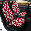 Eyeball Red Creepy Print Pattern Car Seat Covers