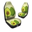 Avocado Green Print Car Seat Covers