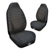 Chainmail Metal Print Pattern Car Seat Covers