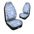 Dolphins Blue Print Pattern Car Seat Covers