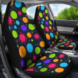 Bacteria Virus Pattern Print Universal Fit Car Seat Covers