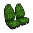 Bamboo Leaf Green Print Pattern Car Seat Covers
