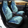 Acid Melt Blue Ocean Print Car Seat Covers