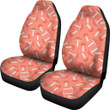 Red Mushroom Dot Pattern Print Universal Fit Car Seat Cover