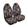 Rhombuses Houndstooth Colorful Print Pattern Car Seat Covers