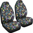Alien Ufo Psychedelic Pattern Print Universal Fit Car Seat Cover