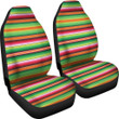 Baja Serape Mexican Blanket Pattern Print Universal Fit Car Seat Cover