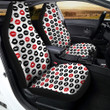 Red And Black Lips Print Pattern Car Seat Covers
