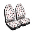 Rooster Chinese Print Pattern Car Seat Covers