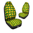 Cartoon Yellow Mango Slice Print Pattern Car Seat Covers