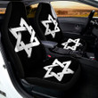 Black And White Star Of David Print Car Seat Covers