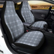 Prince Of Wales Navy Blue Check Print Car Seat Covers