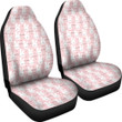 Pink Bunny Rabbit Pattern Print Universal Fit Car Seat Cover