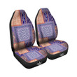 Patchwork Paisley Blue And Orange Print Pattern Car Seat Covers
