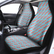 Bacon Blue Print Pattern Car Seat Covers