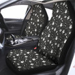 Black And White Ghost Boo Print Pattern Car Seat Covers