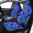Aztec Tropical Hibiscus Flower Print Pattern Car Seat Covers