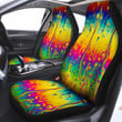 Abstract Psychedelic Rainbow Acid Print Car Seat Covers