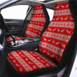 Deer Knitted Christmas Print Pattern Car Seat Covers
