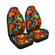 Abstract Colorful Butterfly Print Car Seat Covers