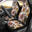 American Football Rugby Ball Pattern Print Universal Fit Car Seat Covers