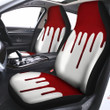 Blood Flowing Red Print Car Seat Covers