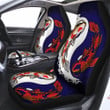 Carp Koi Fish Yin And Yang Print Car Seat Covers