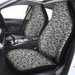 Black White And Grey Digital Camo Print Car Seat Covers