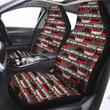 Cassette Red Punk Print Pattern Car Seat Covers