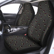Black Demon Cartoon Print Pattern Car Seat Covers