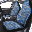 Denim Jeans Acid Wash Print Pattern Car Seat Covers