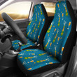 Celebrate Champagne Print Pattern Universal Fit Car Seat Covers