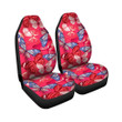 Red And Blue Butterfly Print Car Seat Covers