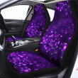 Disco Lights Purple Print Pattern Car Seat Covers