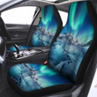 Aurora Borealis Blue Print Car Seat Covers