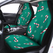 Candy Cane Xmas Print Pattern Car Seat Covers