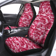 Abstract Pink Shark Camo Print Pattern Car Seat Covers