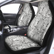 Cartoon Giraffe White And Black Print Car Seat Covers