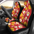 Bacon Egg Pancake Pattern Print Universal Fit Car Seat Cover