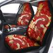 Dragon Tattoo Red Japanese Print Car Seat Covers