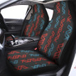 Dna Blue And Red Print Pattern Car Seat Covers