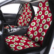 Eyeball Red Creepy Print Pattern Car Seat Covers