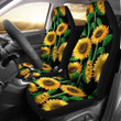 Cartoon Sunflower Pattern Print Universal Fit Car Seat Covers
