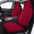 Argyle Red Print Pattern Car Seat Covers